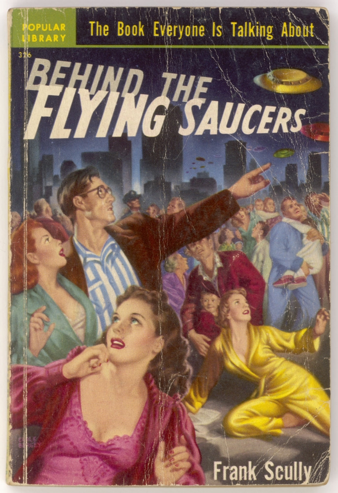 Behind The Flying Saucers Book Cover Poster Print By Mary Evans Picture  Library - Item # VARMEL10006664