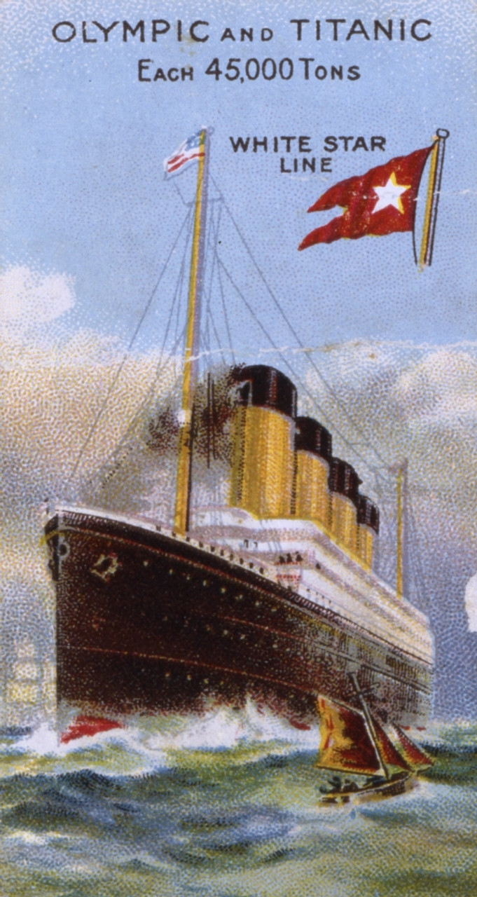 White Star Line Olympic And Titanic Trade Card Poster Print By Mary Evans  Picture Library/Onslow Auctions Limited - Item # VARMEL10418179 - Posterazzi