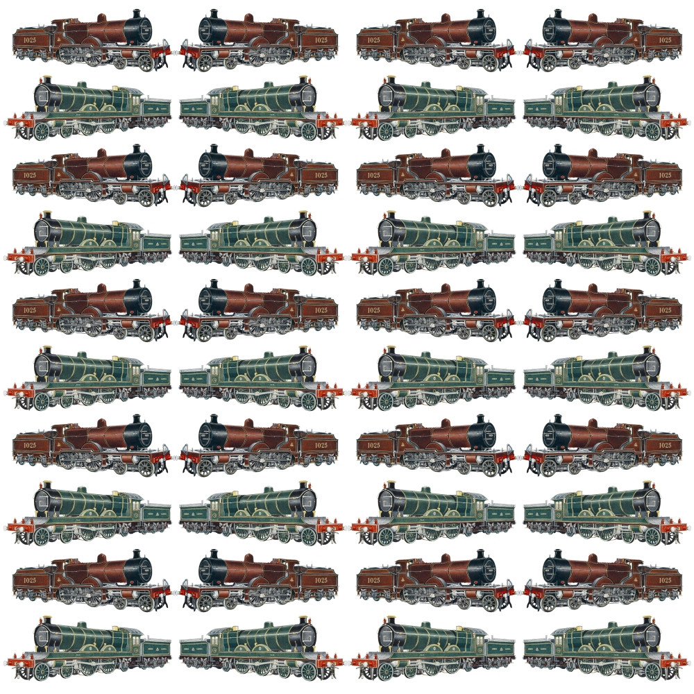 Repeating Pattern - Steam Engines Poster Print By ® Mary Evans Picture ...