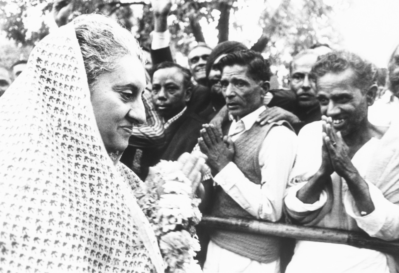 Prime Minister Indira Gandhi Cheered As Her New Congress Party Won A Two Thirds Majority March