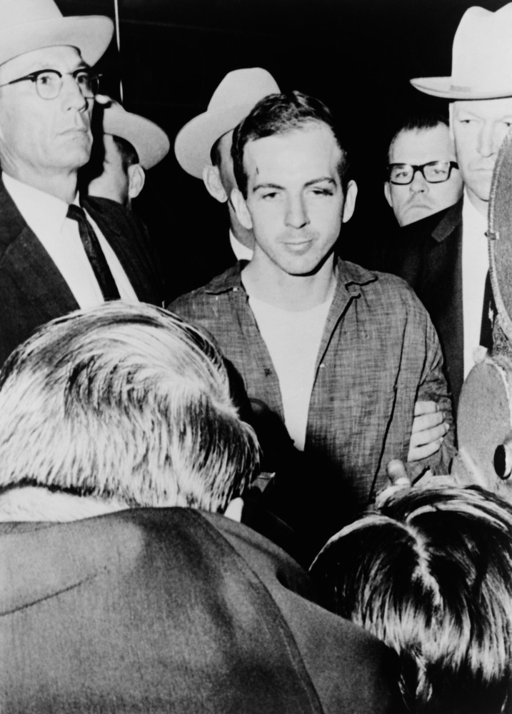 Lee Harvey Oswald Escorted By Officers At The Dallas Texas Police