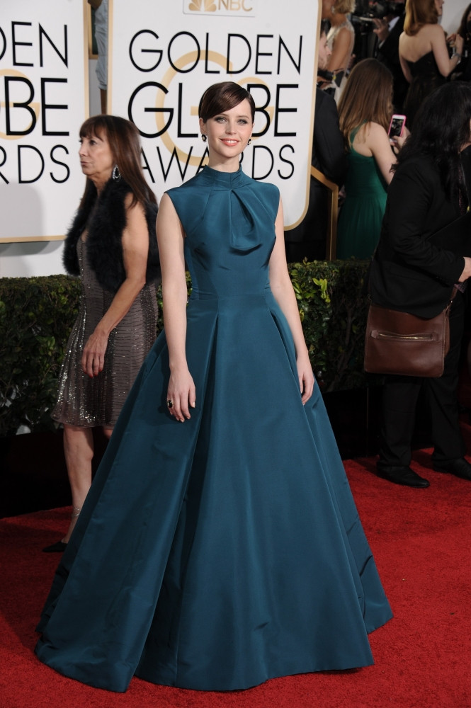Felicity Jones At Arrivals For The 72Nd Annual Golden Globe Awards 2015 -  Part 2, The Beverly Hilton Hotel, Beverly Hills, Ca January 11, 2015. Photo  By Linda WheelerEverett Collection Celebrity - Item # VAREVC1511J11A1118 -  Posterazzi
