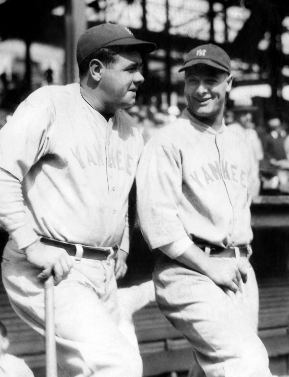 Babe Ruth and Lou Gehrig, New York Yankees Photo Print for Sale