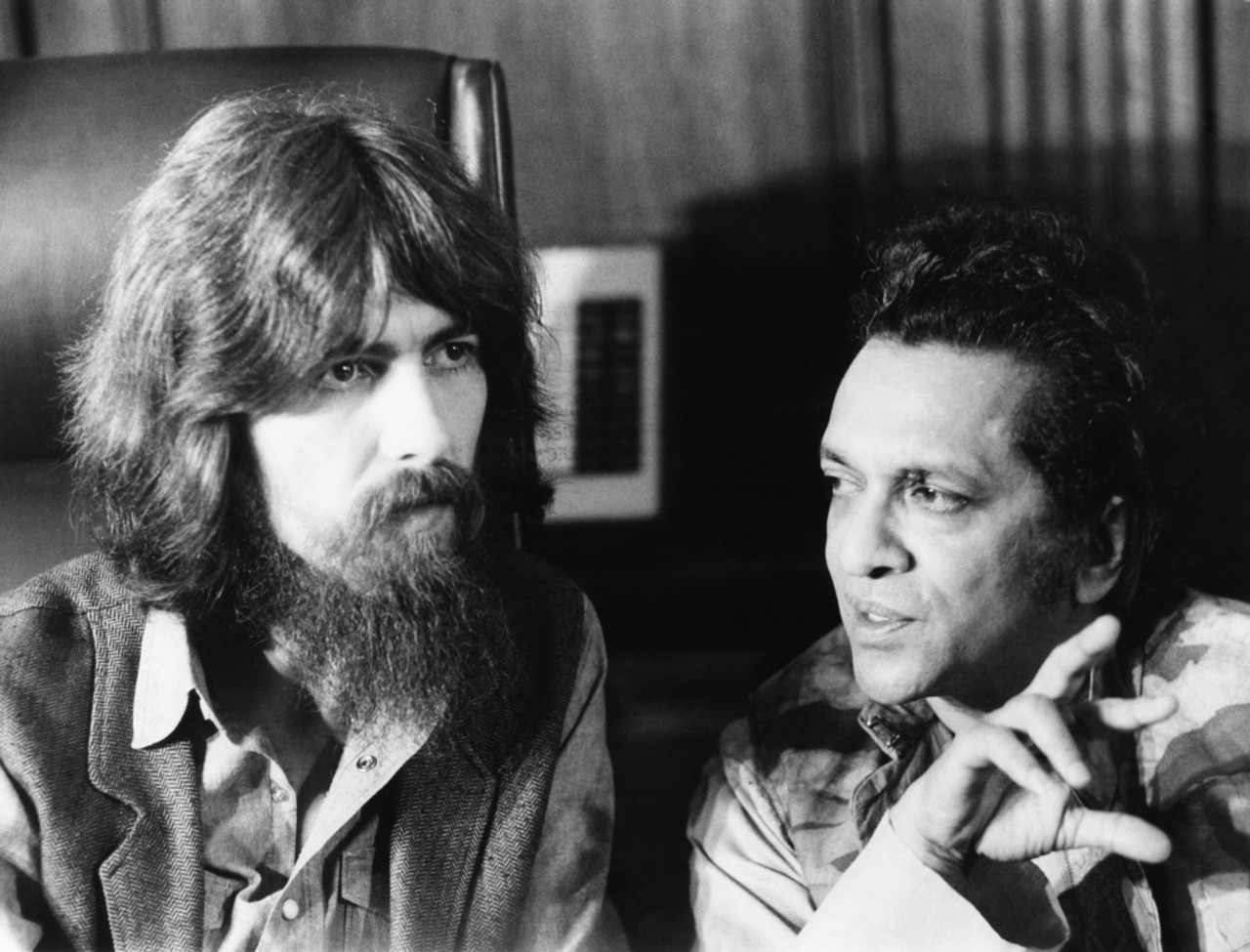 Former Beatle George Harrison And Indian Musician Ravi