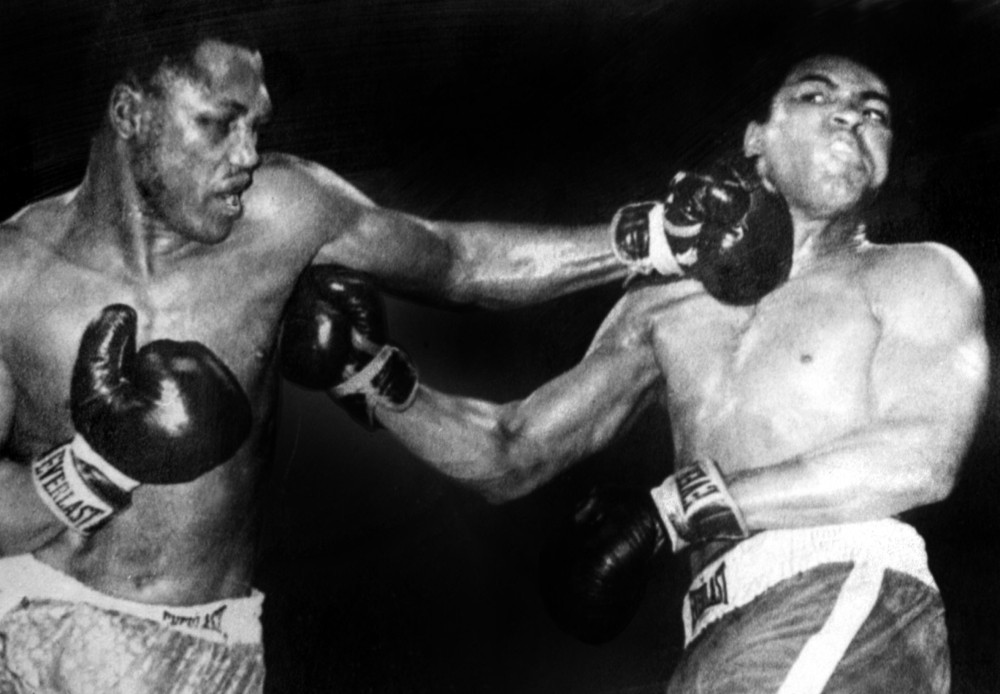 Joe Frazier Vs. Muhammad Ali In Their First Title Fight At Madison