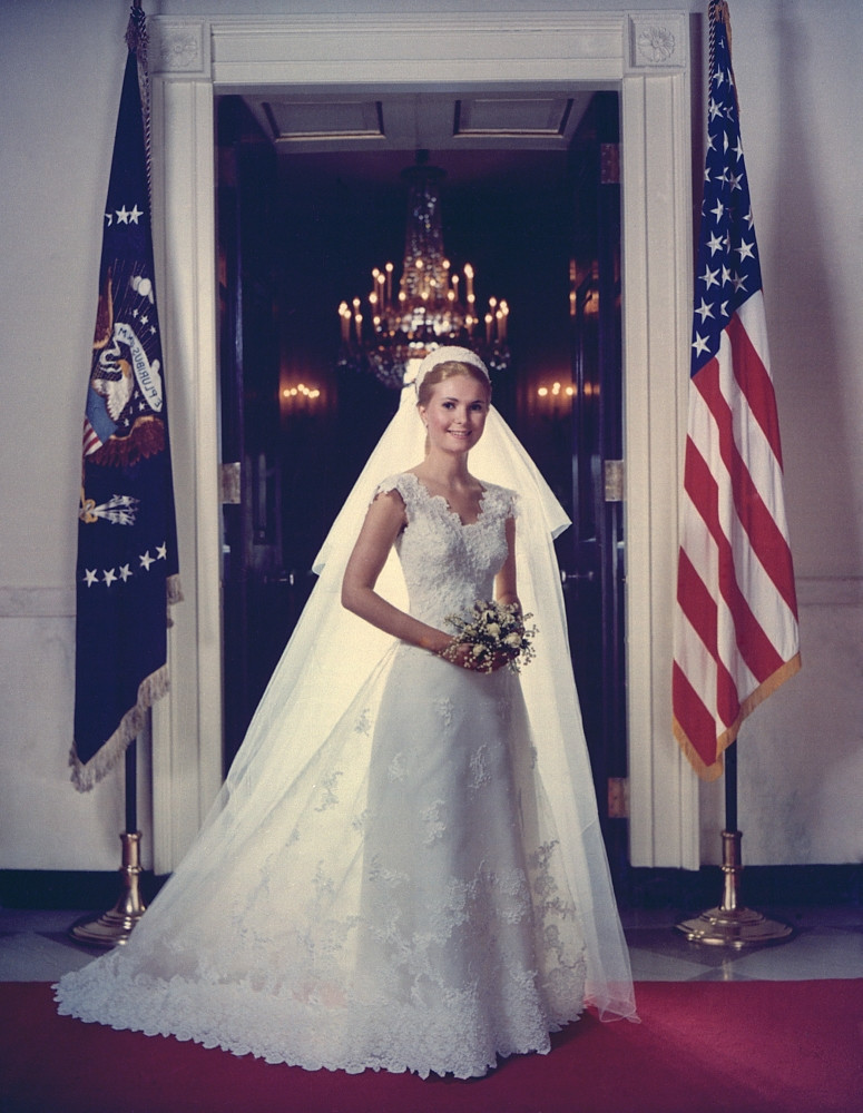 Tricia Nixon In Her Wedding Gown. The 