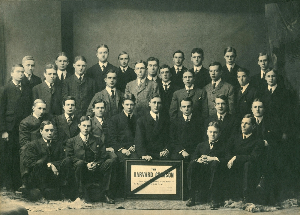 Franklin D. Roosevelt Was President Of The Harvard Crimson. 1904