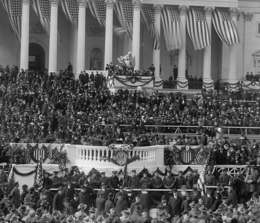 President Woodrow Wilsons Delivering His Second Inaugural Address
