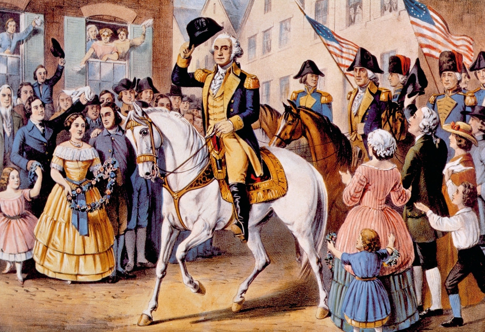 George Washington S Entry To Assume Office In New York As America S First President History Item Varevcp4dgewaec001 Posterazzi