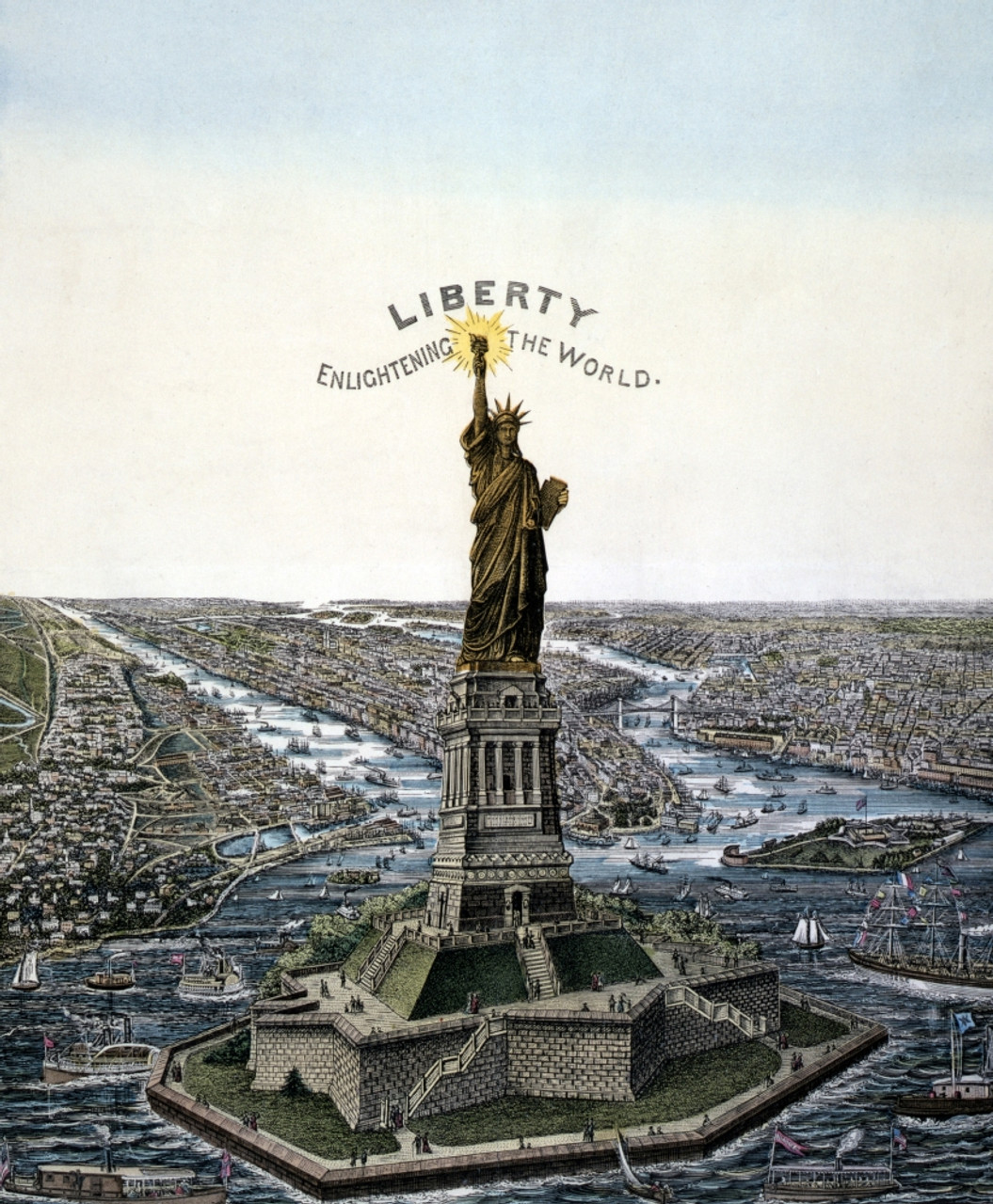 Statue Of Liberty. Bartholdi 'Statue Of Liberty History