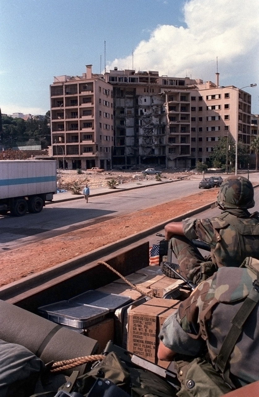 Us Embassy In Beirut Lebanon Was Destroyed By Terrorist Suicide Bomb On April 18 1983. Sixty-Three Were Killed Including 17 Americans Among Them Many Cia Mideast Agents. History - Item # VAREVCHISL027EC166 - Posterazzi