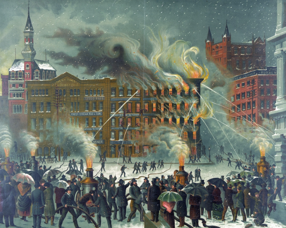 The NewYork World Building Fire History Item VAREVCHCDLCGCEC917 Posterazzi