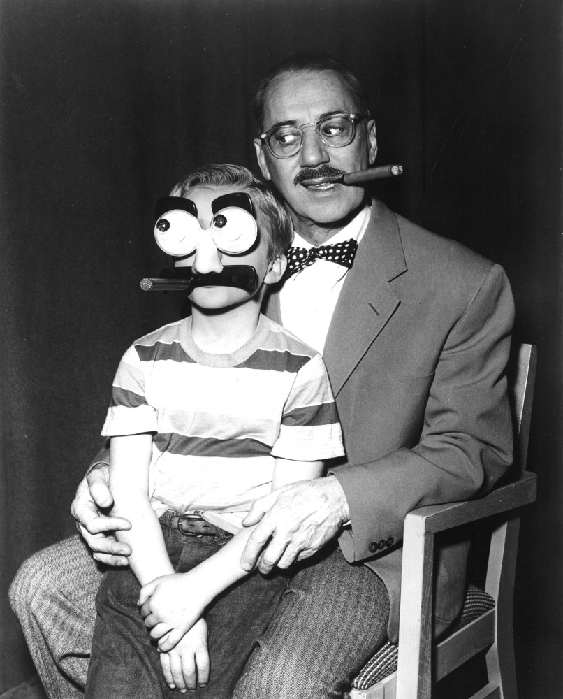 Groucho Marx And A Child With A Groucho Mask History - Item