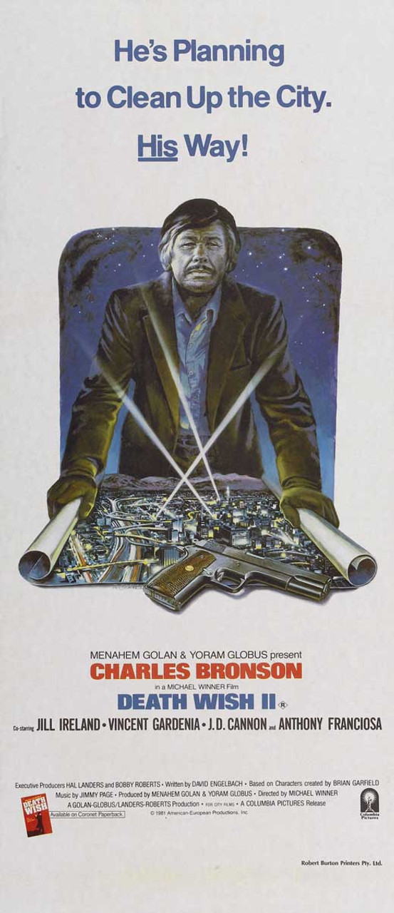 Death Wish 2 Movie Poster (13 x 30) - Item # MOVCB69563