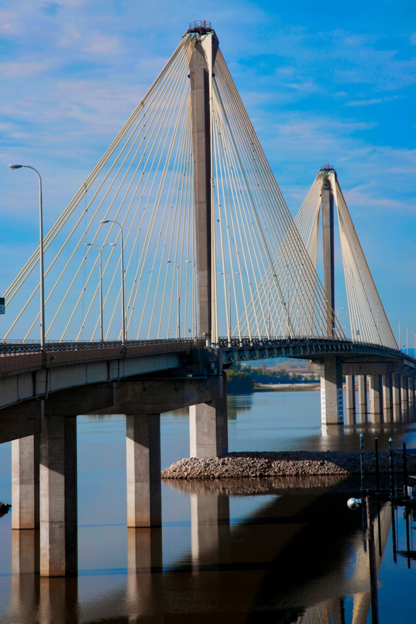 The Clark Bridge also known as Cook Bridge at Alton Illinois a