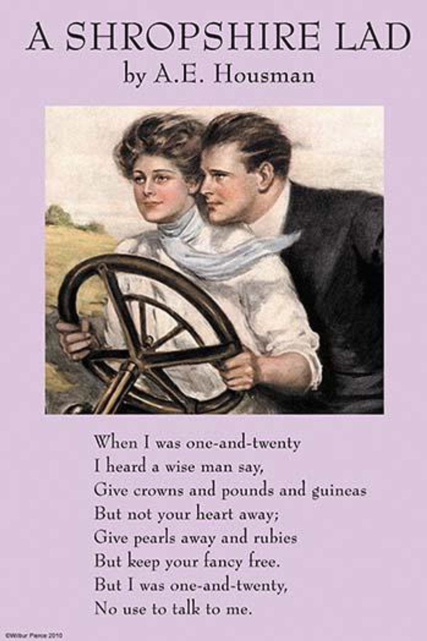 A Shropshire Lad is a cycle of sixty three poems by the English poet A Shropshire Lad is a cycle of sixty three poems by the English poet