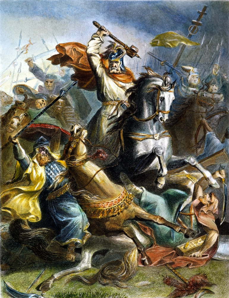 Charles Martel (C688-741). /Nfrankish Ruler, Duke Of Austrasia