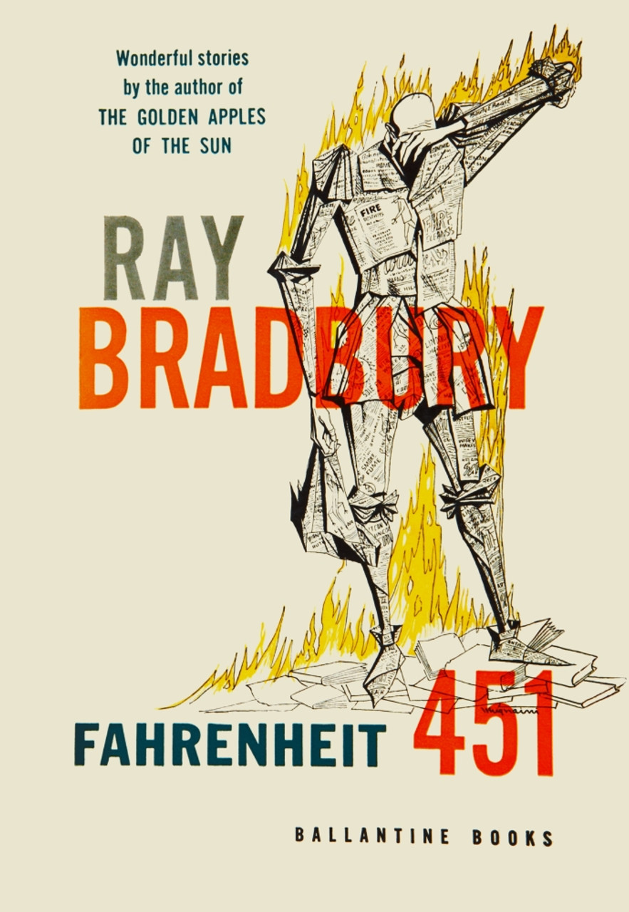 Fahrenheit 451 is a dystopian novel by Ray Bradbury published in 1953. It  is regarded as one of his best works. The novel presents a future American  society where books are outlawed
