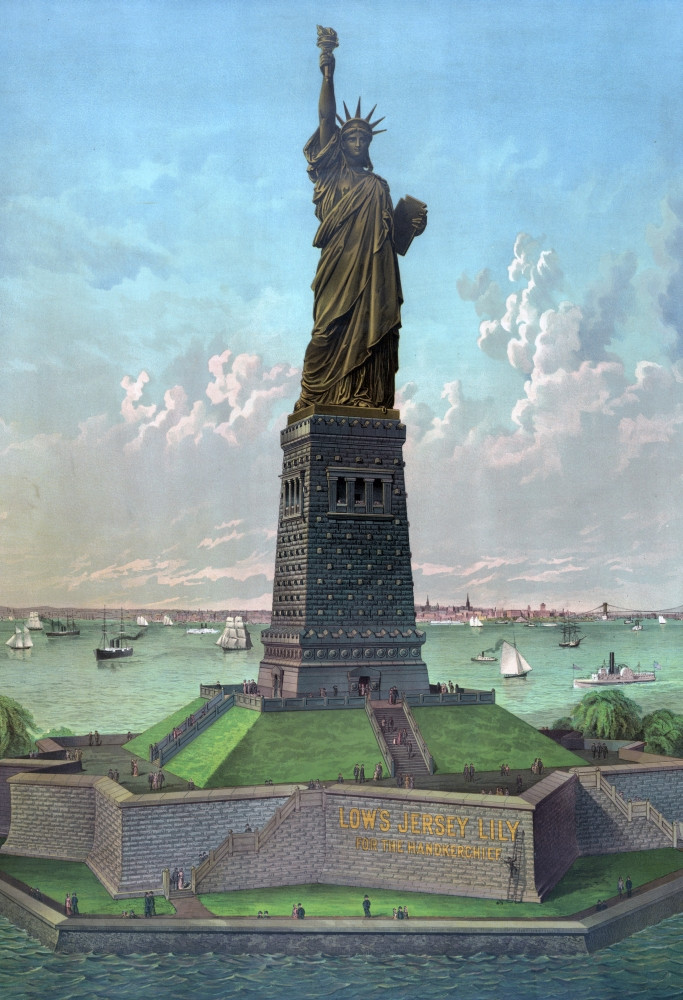 Statue Of Liberty. Liberty Enlightening The World The Colossal Statue Of Liberty. Liberty Enlightening The World The Colossal