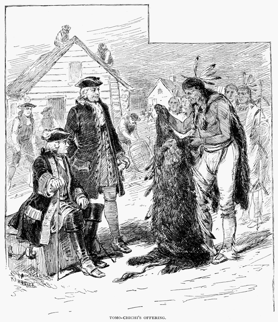 Tomo-Chichi (1642-1739). /Nyamacraw Native American Chief. Tomo