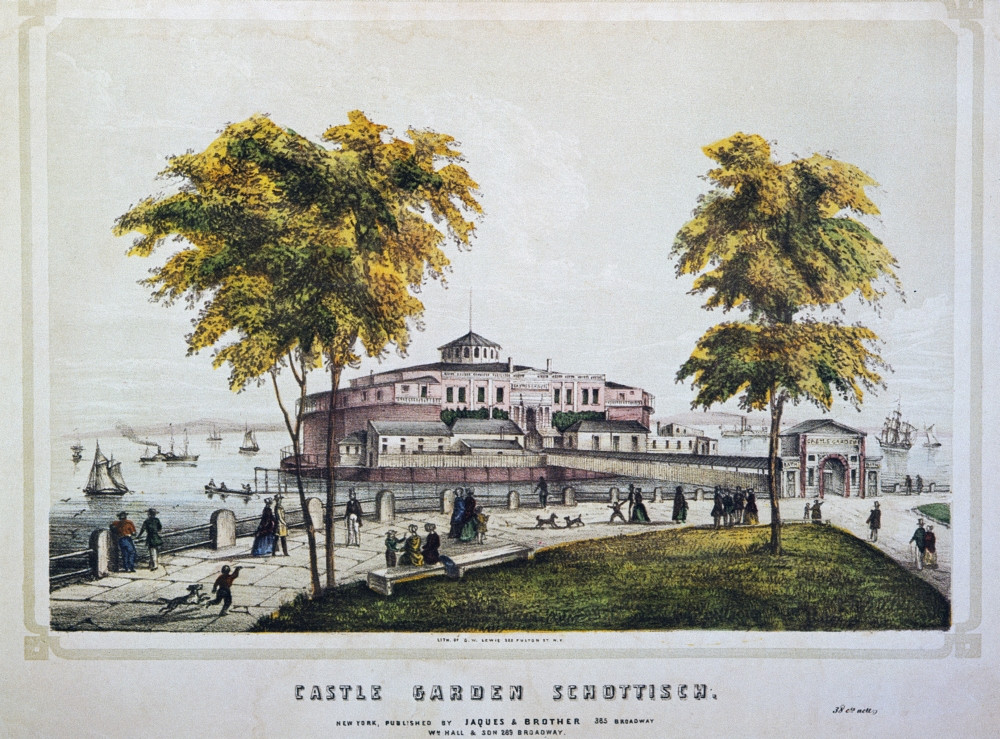 Castle Garden, Ny, 1852. /Nthe Castle Garden Amusement Hall At New York