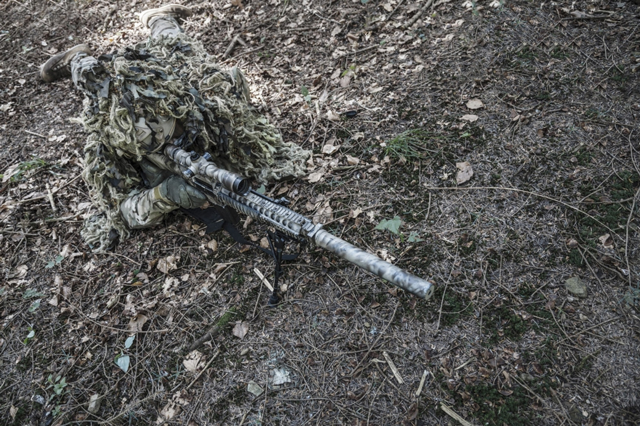 military sniper ghillie suit