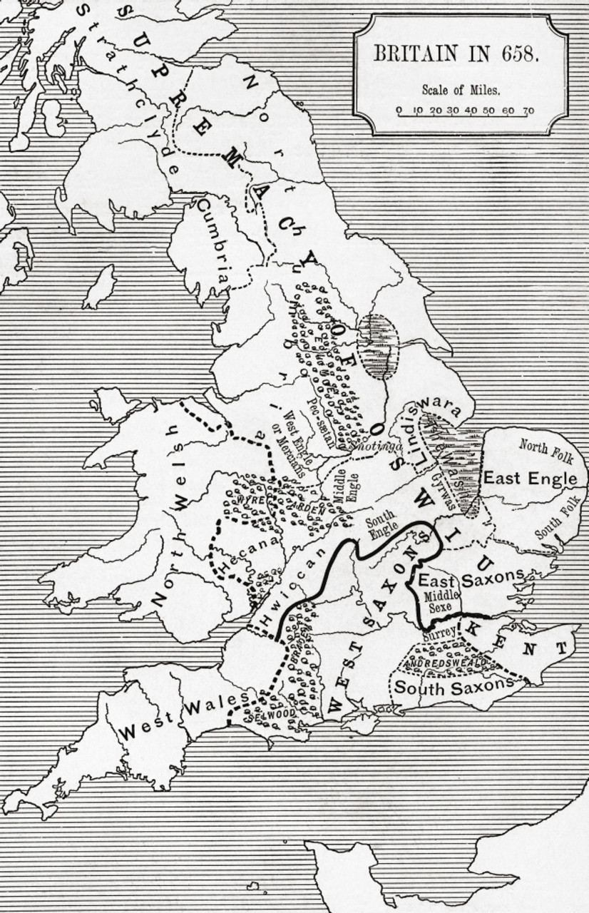 Map Of Britain In 658 The Northumbrian Kingdom 5 To 685 From The Book Short History Map Of Britain In 658 The Northumbrian Kingdom 5 To 685 From The Book Short History