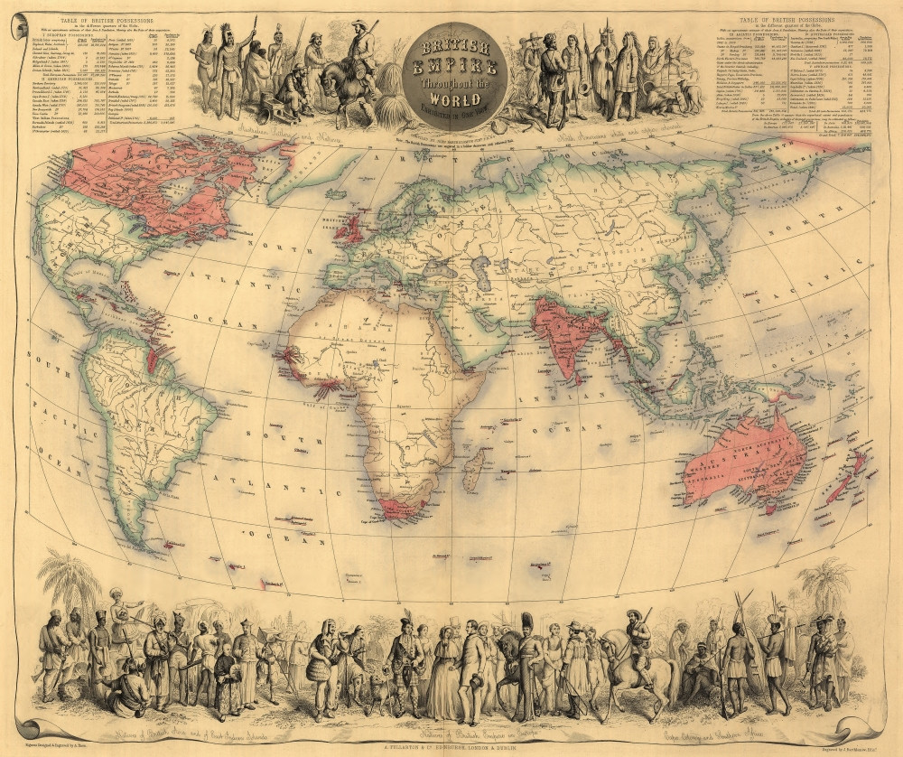 ATLAS of the BRITISH EMPIRE イギリス帝国歴史地図 OC] イギリス帝国の高解像度地図 : r/MapPorn