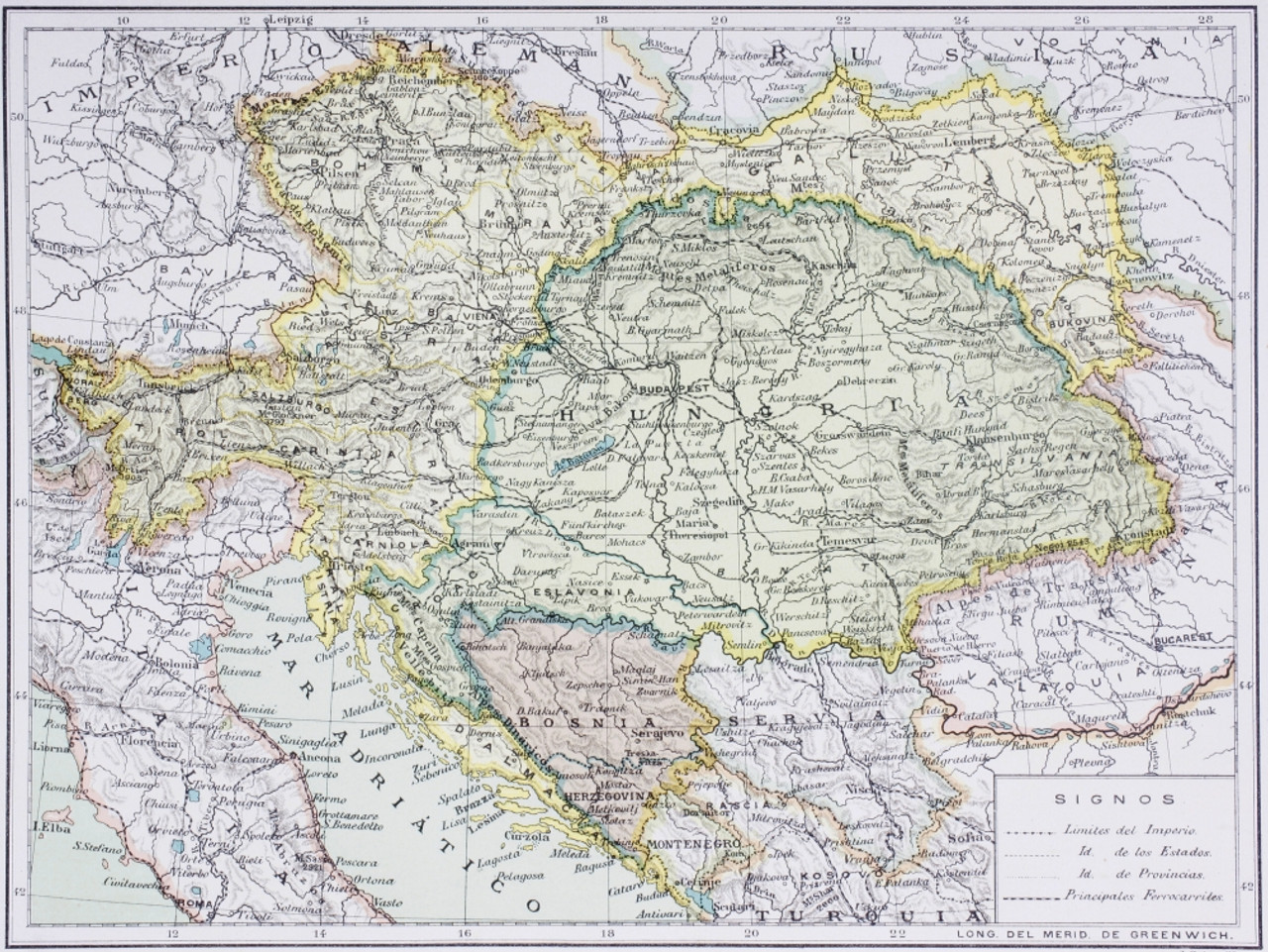 Map Of The Austro Hungarian Empire At The Turn Of The 20th Century Map   Apibiwwxb  08598.1625603218 