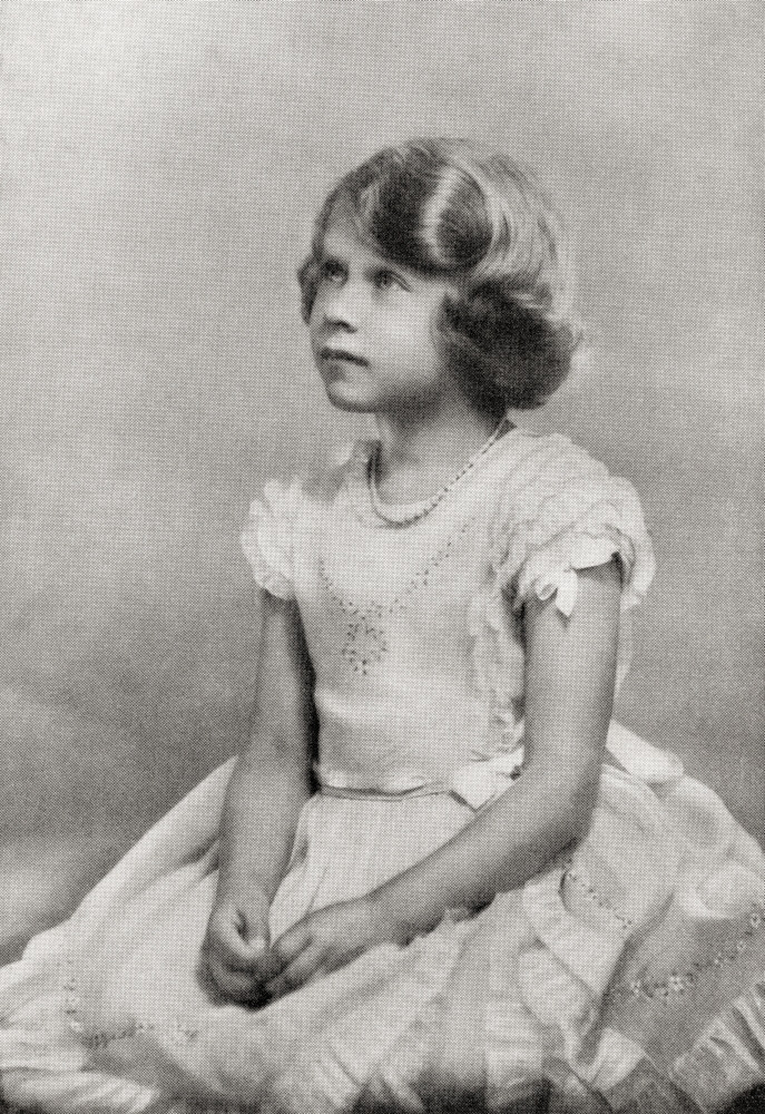 Princess Elizabeth Future Queen Elizabeth Ii Seen Here 1928 Aged 6