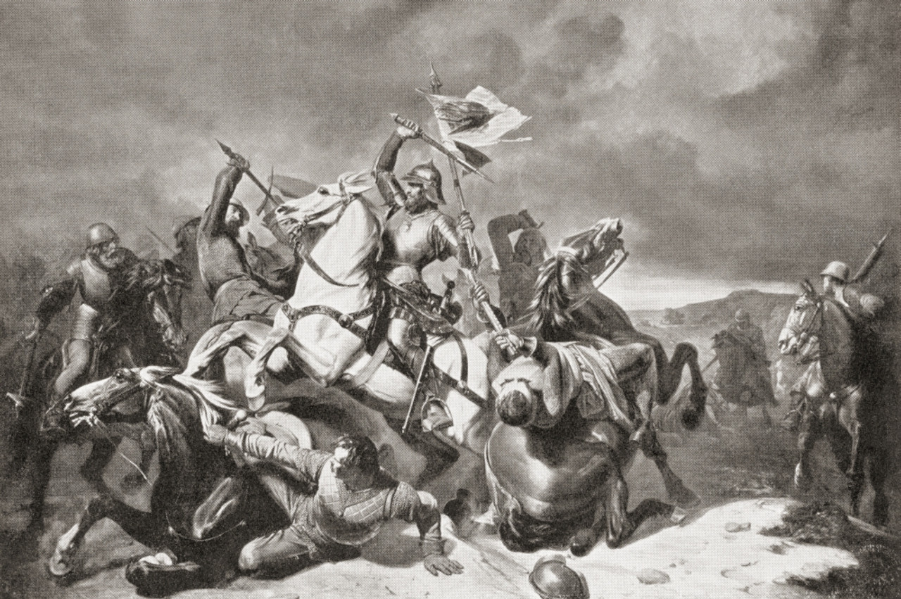 Albert III a battle against Nurembergers during First Margrave War