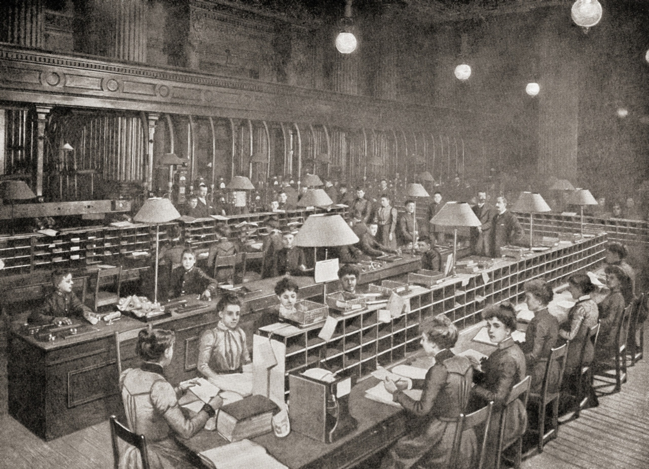 The Pneumatic Tube Room The Central Telegraph Office St Martin's Le Grand  London England Late 19th