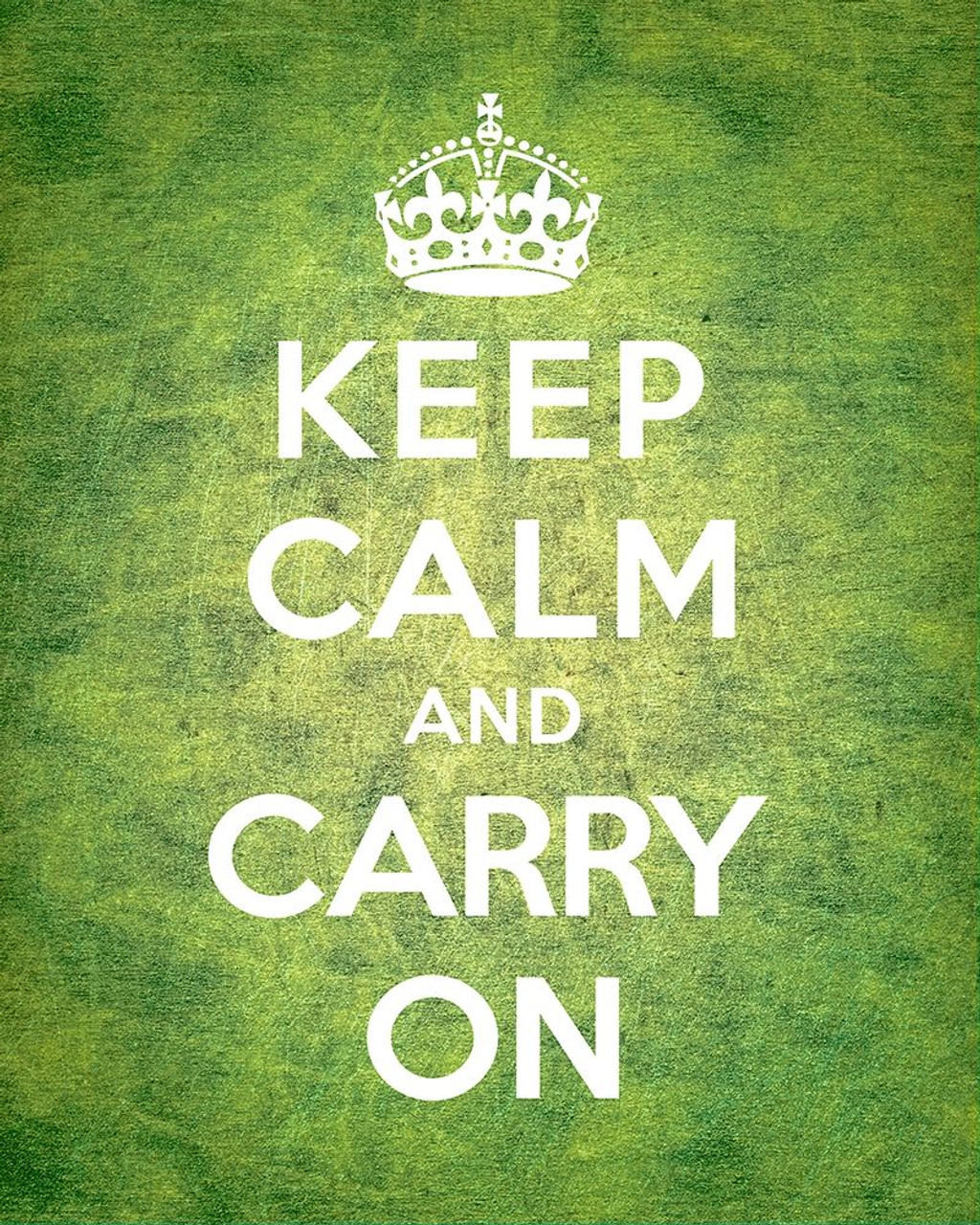 keep calm and carry on crown green