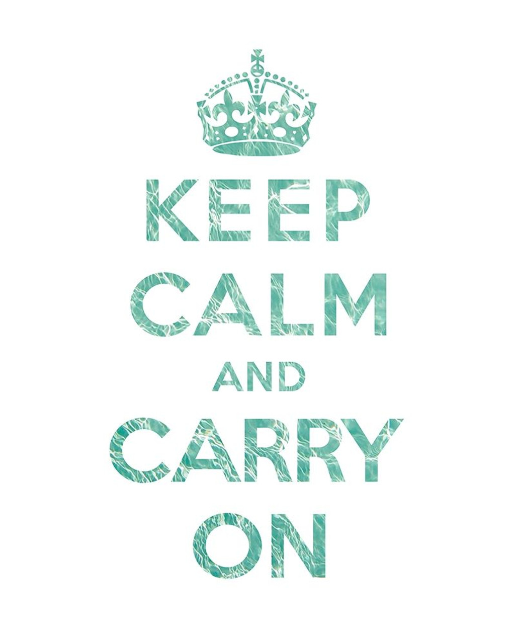 keep calm and carry on crown green