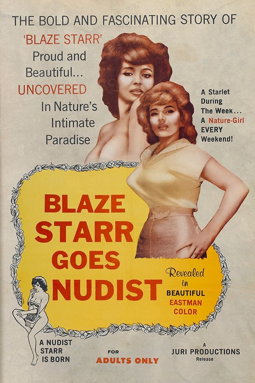 Vintage Vices Blaze Star Goes Nudist Poster Print by Vintage Vices Vintage Vices - Item # VARPDX449855