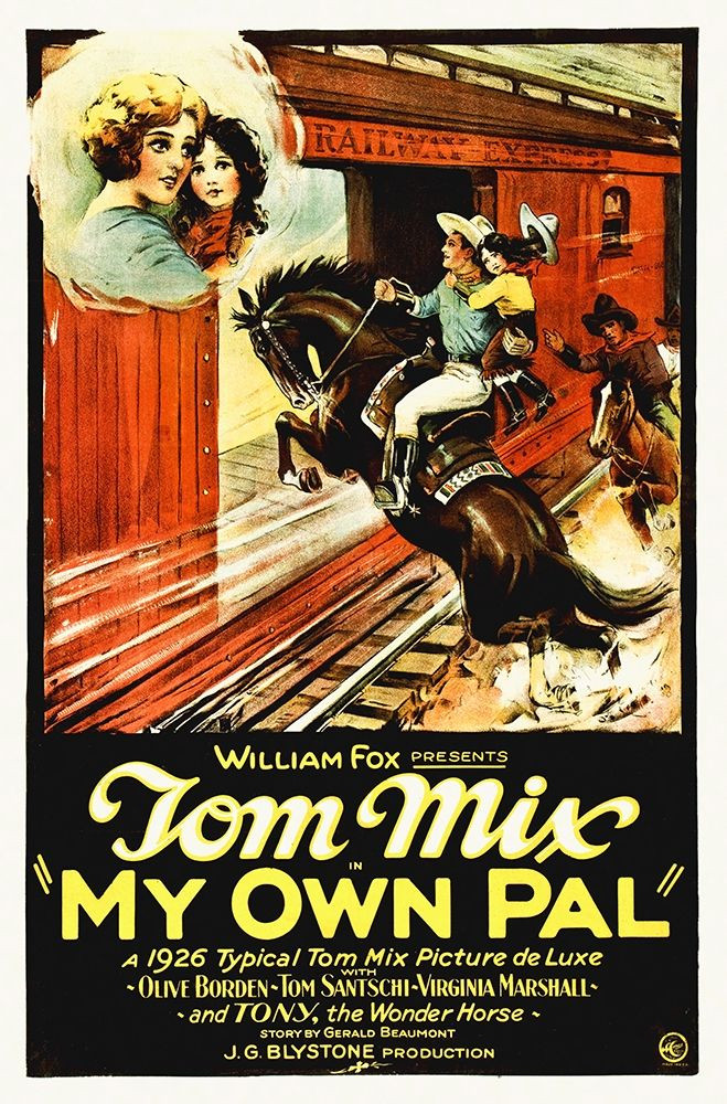 Tom Mix My Own Pal, 1924 Poster Print 