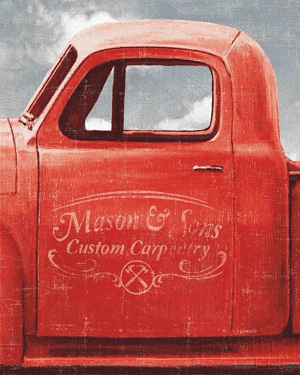 Lets Go for a Ride II Red Truck Poster Print by James Wiens - Item # VARPDX52942 - Posterazzi lets-go-for-a-ride-ii-red-truck-poster-print-by-james-wiens-item-varpdx52942-posterazzi