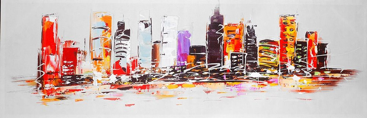 Mompelen Bekend fusie ABSTRACT CITY IN BRIGHT COLORS Poster Print by Atelier B Art Studio Atelier  B Art Studio - Item # VARPDXBEGCIT294 - Posterazzi