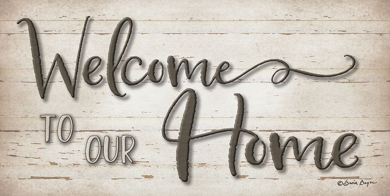 Welcome To Our Home Poster Print by Susie Boyer - Item # VARPDXBOY444 - Posterazzi amazon-com-welcome-stencil-for-wood-sign-half-round-welcome-stencils-for-painting-on-wood-12-hello-stencils-welcome-ish-templates-brick-leopard-print-herribone-cow-print-pattern-stencils-arts-crafts-sewing