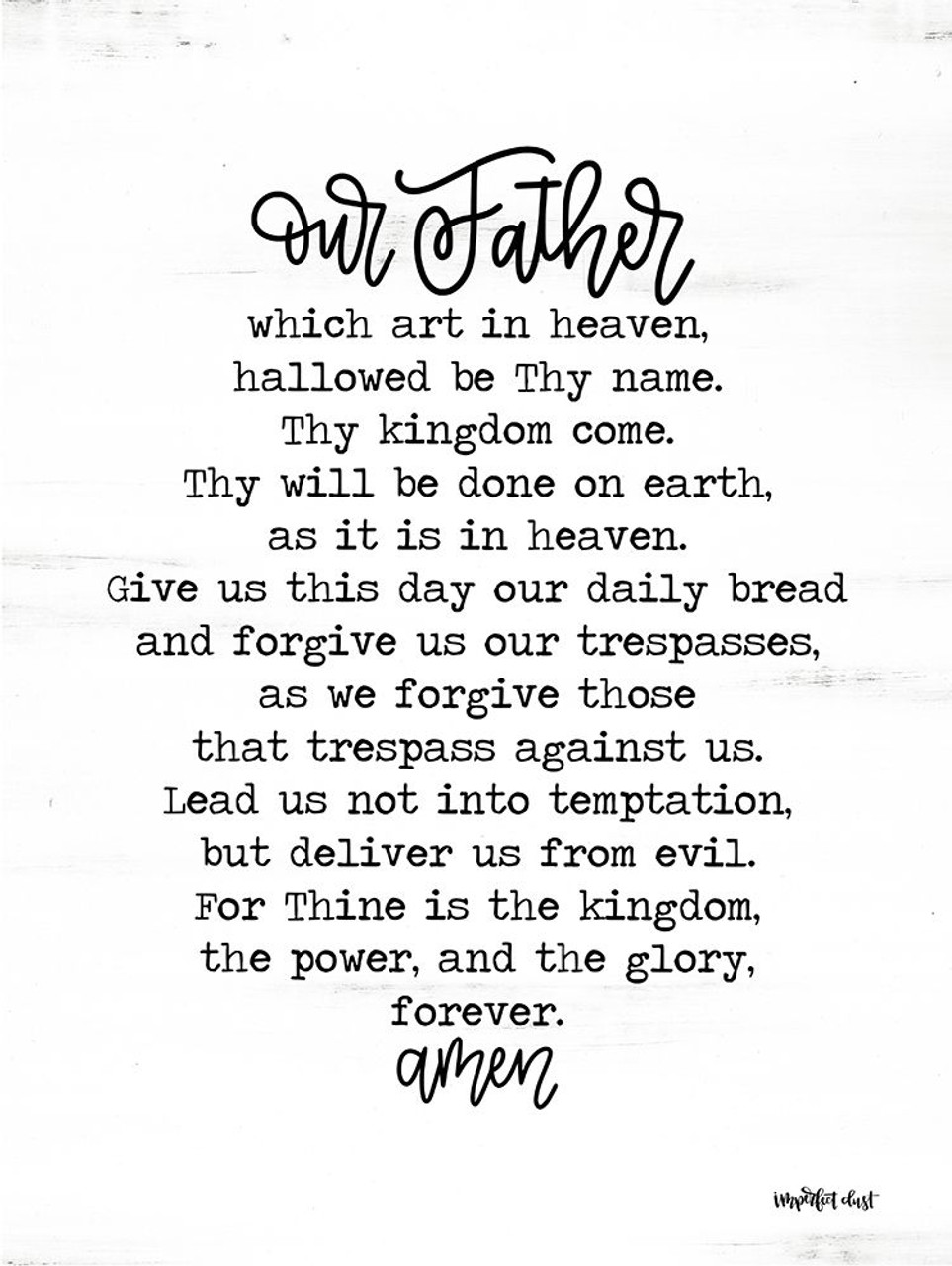 lords-prayer-poster-print-by-imperfect-dust-imperfect-dust-item-varpdxdust295-posterazzi for Free Printable Catholic Our Father Prayer Lords Prayer Poster Print by Imperfect Dust Imperfect Dust - Item # VARPDXDUST295 - Posterazzi for Free Printable Catholic Our Father Prayer