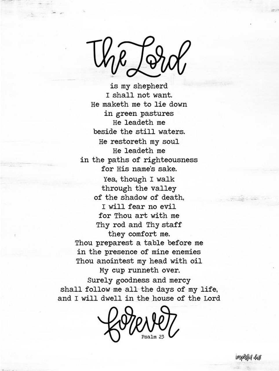psalm-23-poster-print-by-imperfect-dust-imperfect-dust-item-varpdxdust297-posterazzi for Free Printable Psalm 23 Printable Version Psalm 23 Poster Print by Imperfect Dust Imperfect Dust - Item # VARPDXDUST297 - Posterazzi for Free Printable Psalm 23 Printable Version
