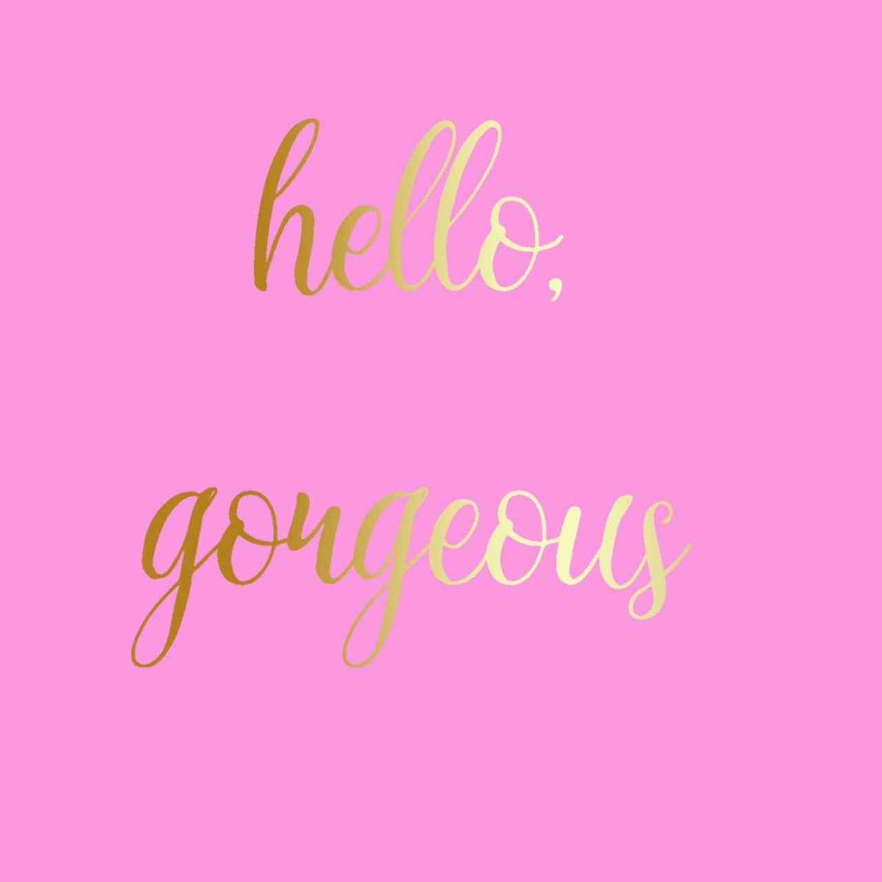 Hello Gorgeous Pink Poster Print by Matic,Jelena Matic - Item #  VARPDXJMSQ046A