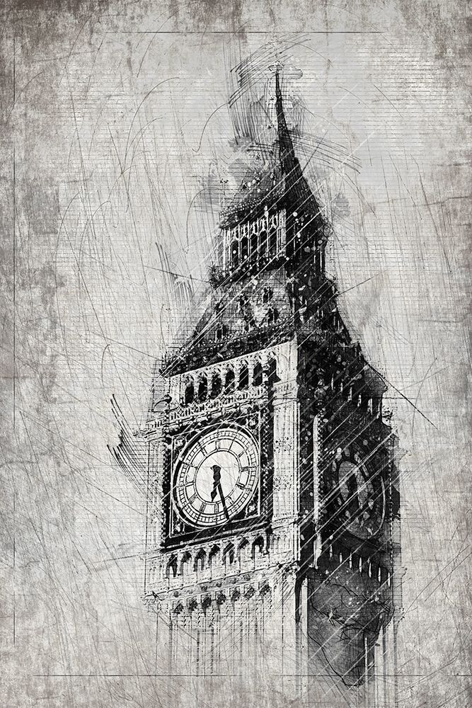 big ben drawing realistic