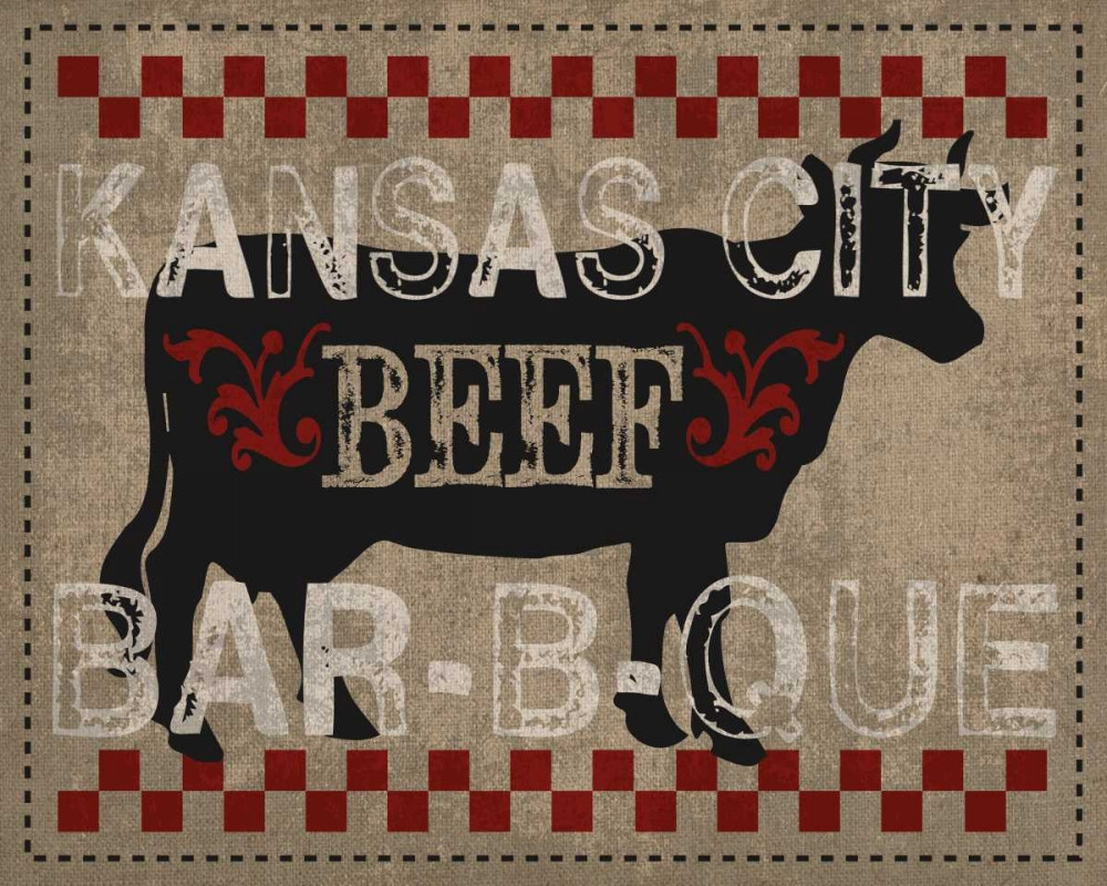 Kansas City BBQ Poster Print by Melody Hogan Item