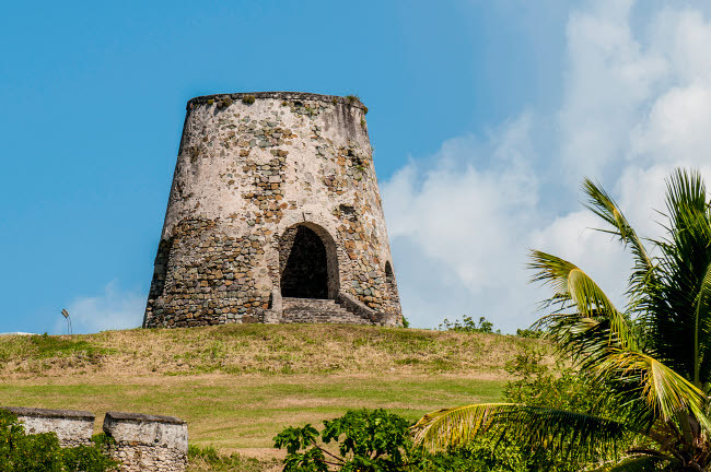 Ruins of Rust Op Twist Sugar Mill plantation, St Croix, US Virgin