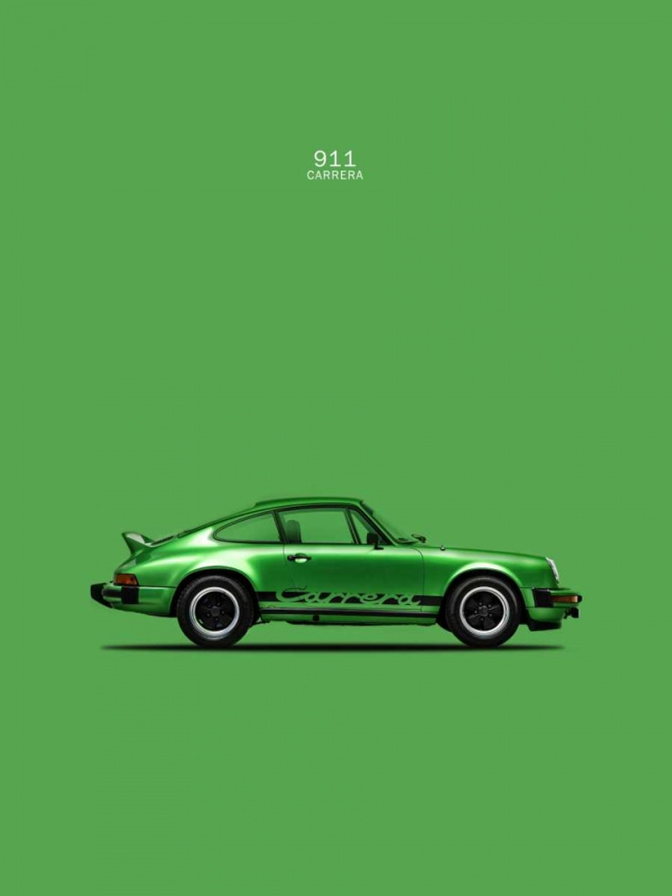 Porsche 911 Car Art Poster Print • Rear View Prints