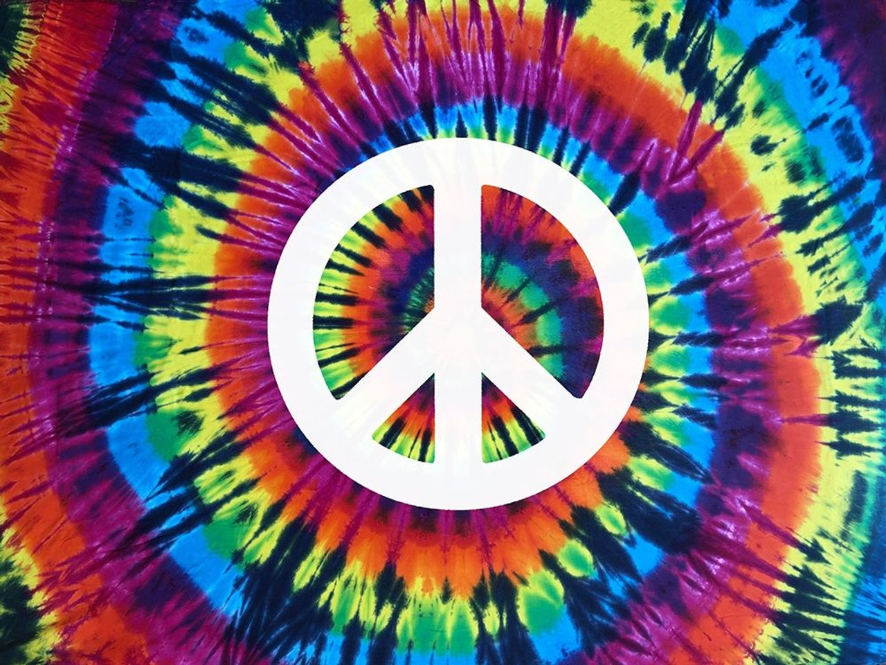 rainbow peace signs