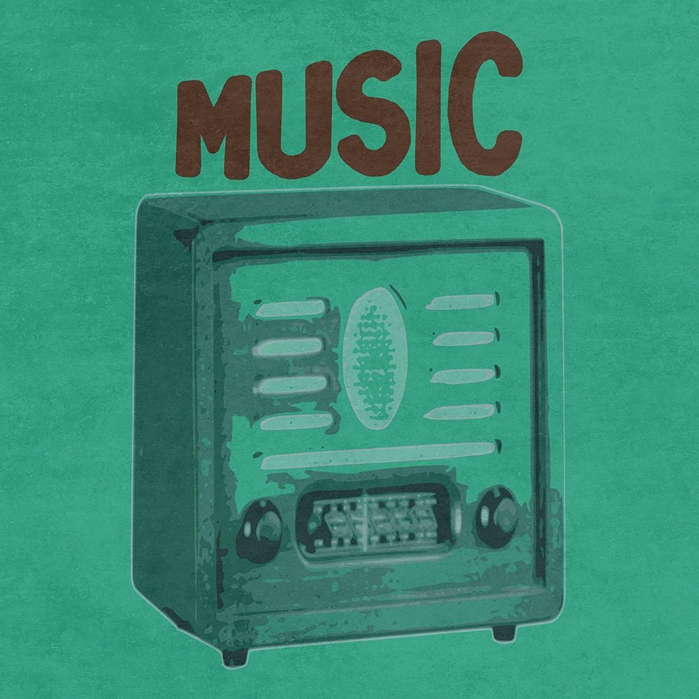 retro music poster prints
