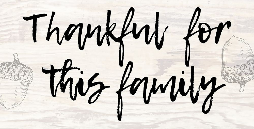 Thanks For Family Poster Print by Jamie Phillip JPW74B Posterazzi