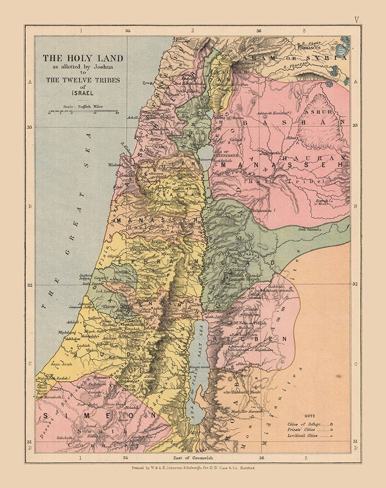 Holy Land Middle East Israel - Case 1878 Poster Print by Case Case